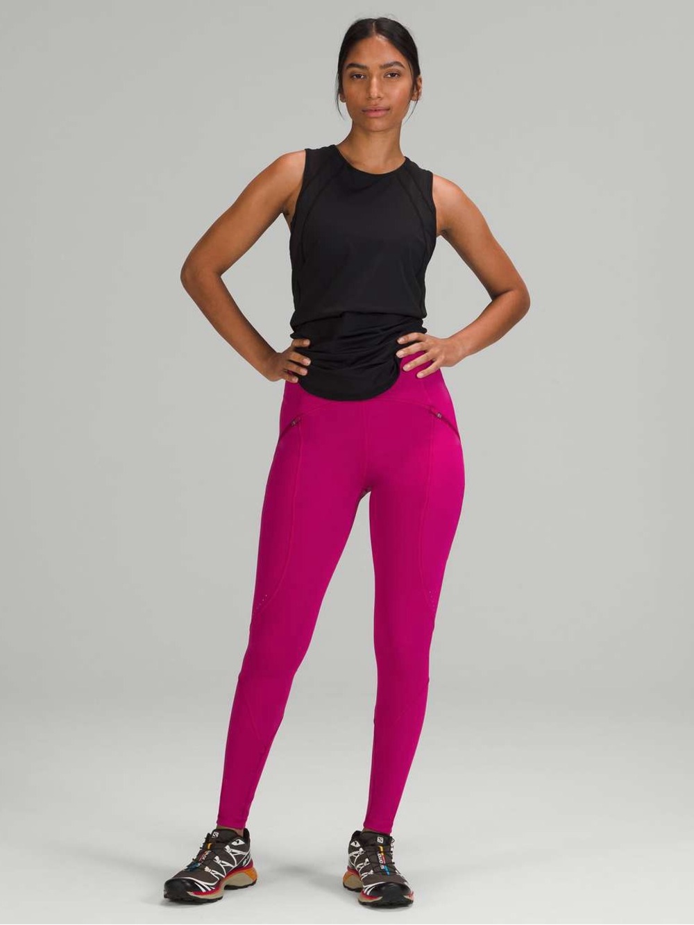 Lululemon Wild Berry Pink Rain Repellent High-Rise Running Tight 28” Inseam